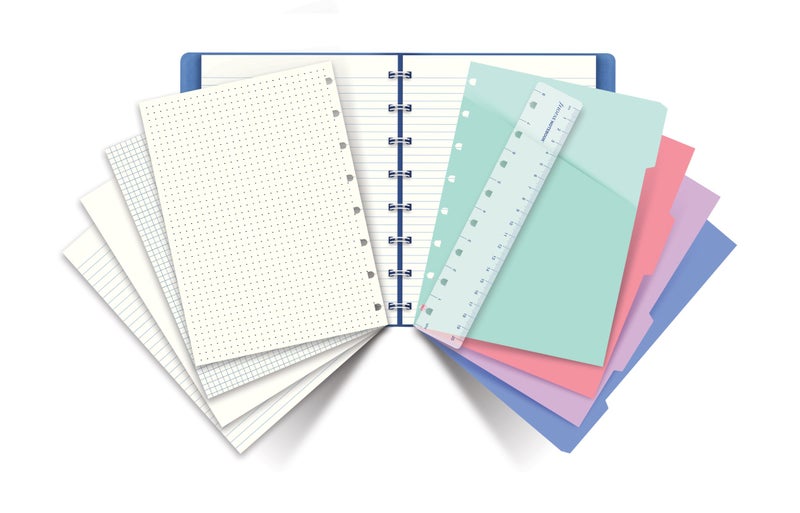 Filofax REFILLABLE NOTEBOOK CLASSIC, 10.8" x 8.5" Fuchsia - Elegant leather-look cover with moveable pages - Elastic closure, index, pocket and page marker (B115105U), Letter Size - Image 4